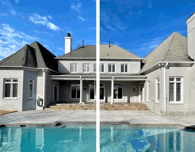 residential backyard