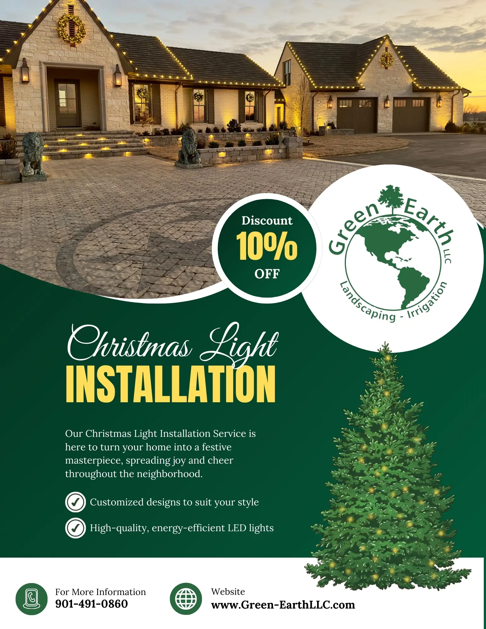 Christmas Light Installation