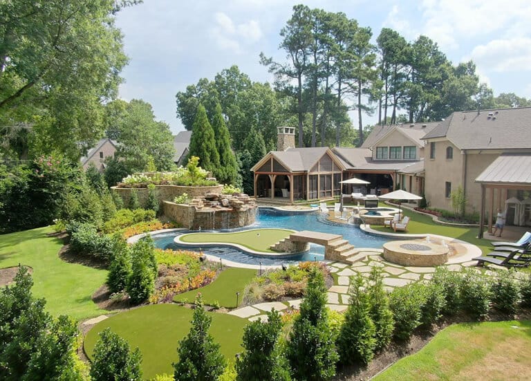 residential backyard