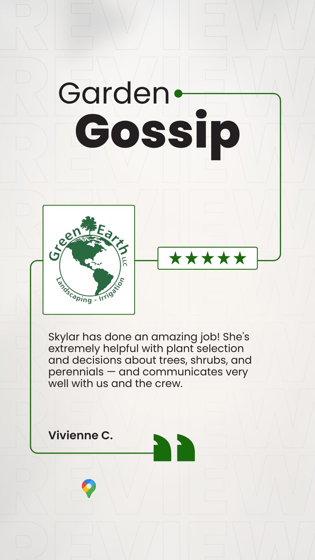 Garden Gossip five-star review from Vivienne C